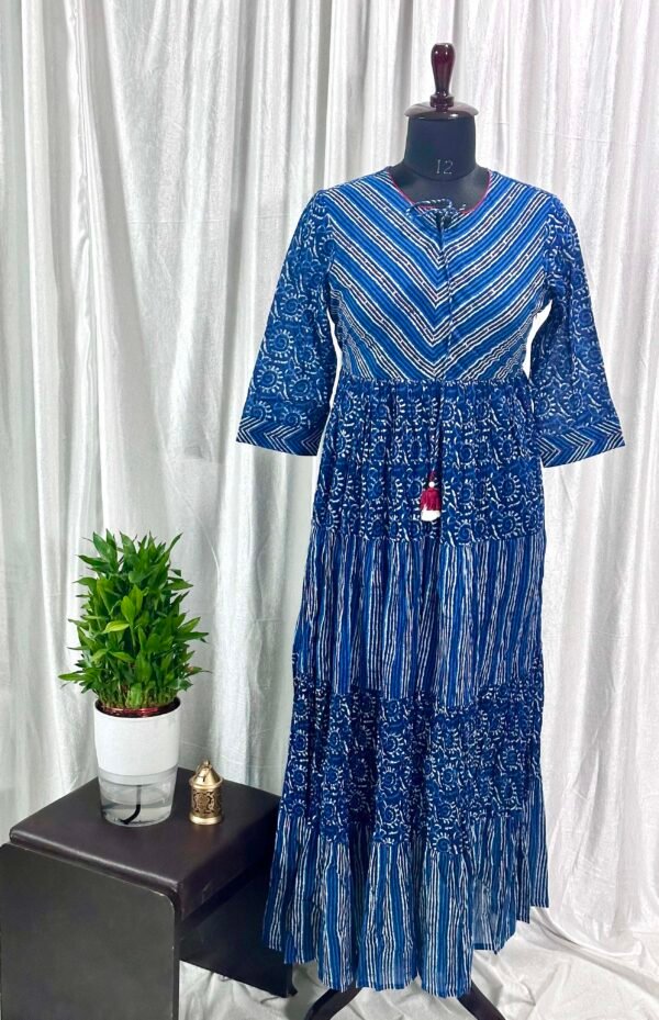 INDIGO COTTON 1PC DRESS